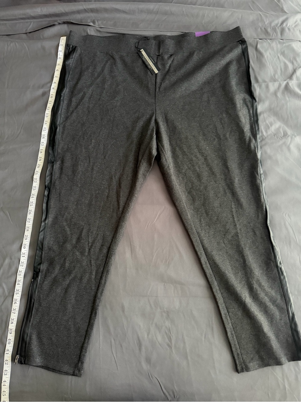 Lane Bryant Dark Gray Control Tech Leggings